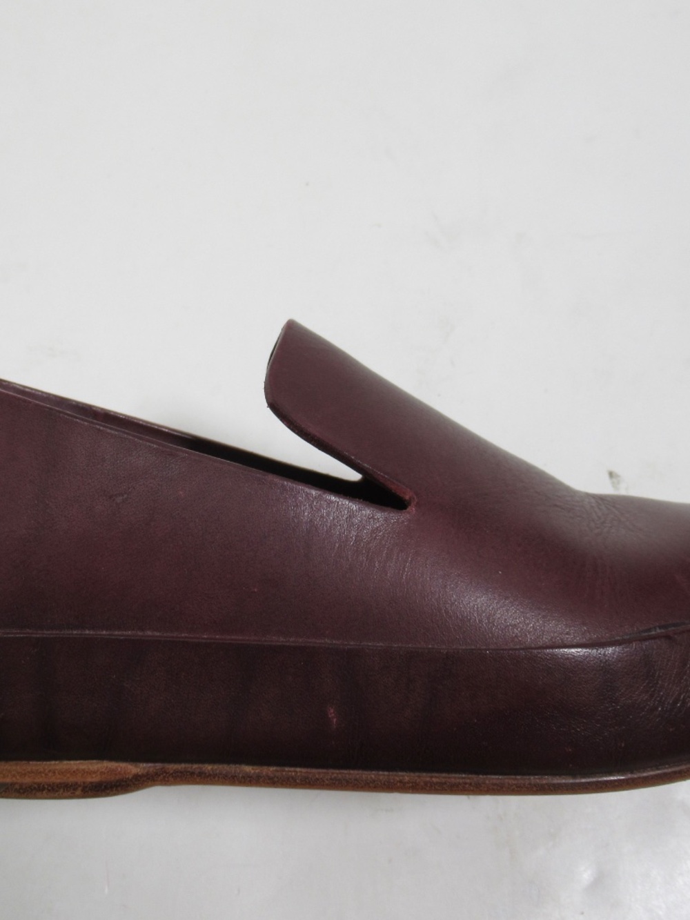 Feit Women's Handsewn Slip-On Brown Magenta Leather Shoes 8 US / 5.5 UK / 38 EU